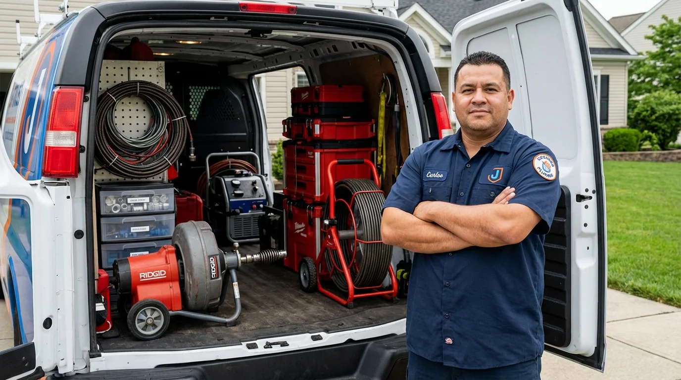 Professional drain cleaning equipment and Johns Plumbing LLC plumber in Lordsburg
