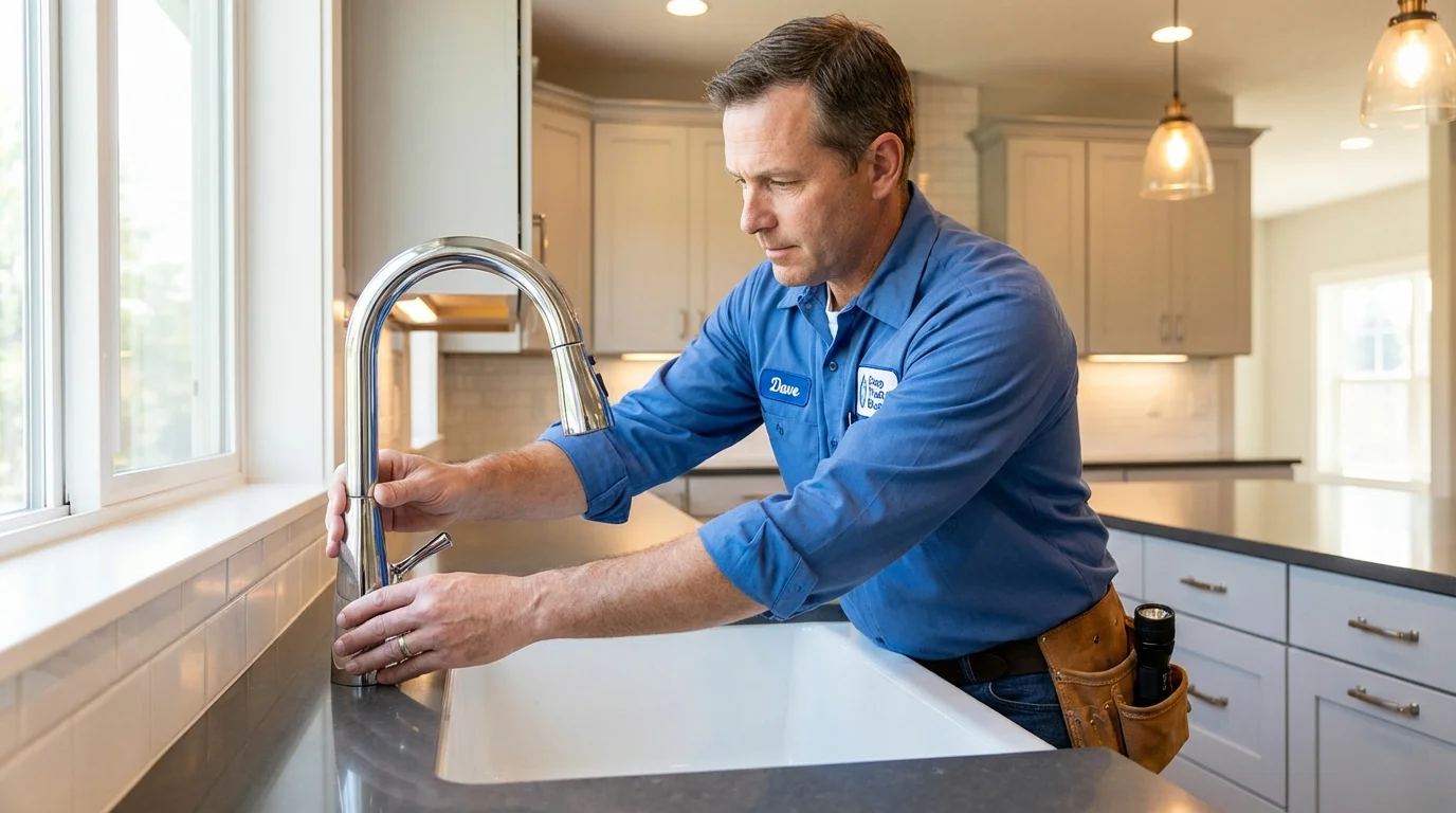 Kitchen faucet installation by Johns Plumbing LLC in Lordsburg