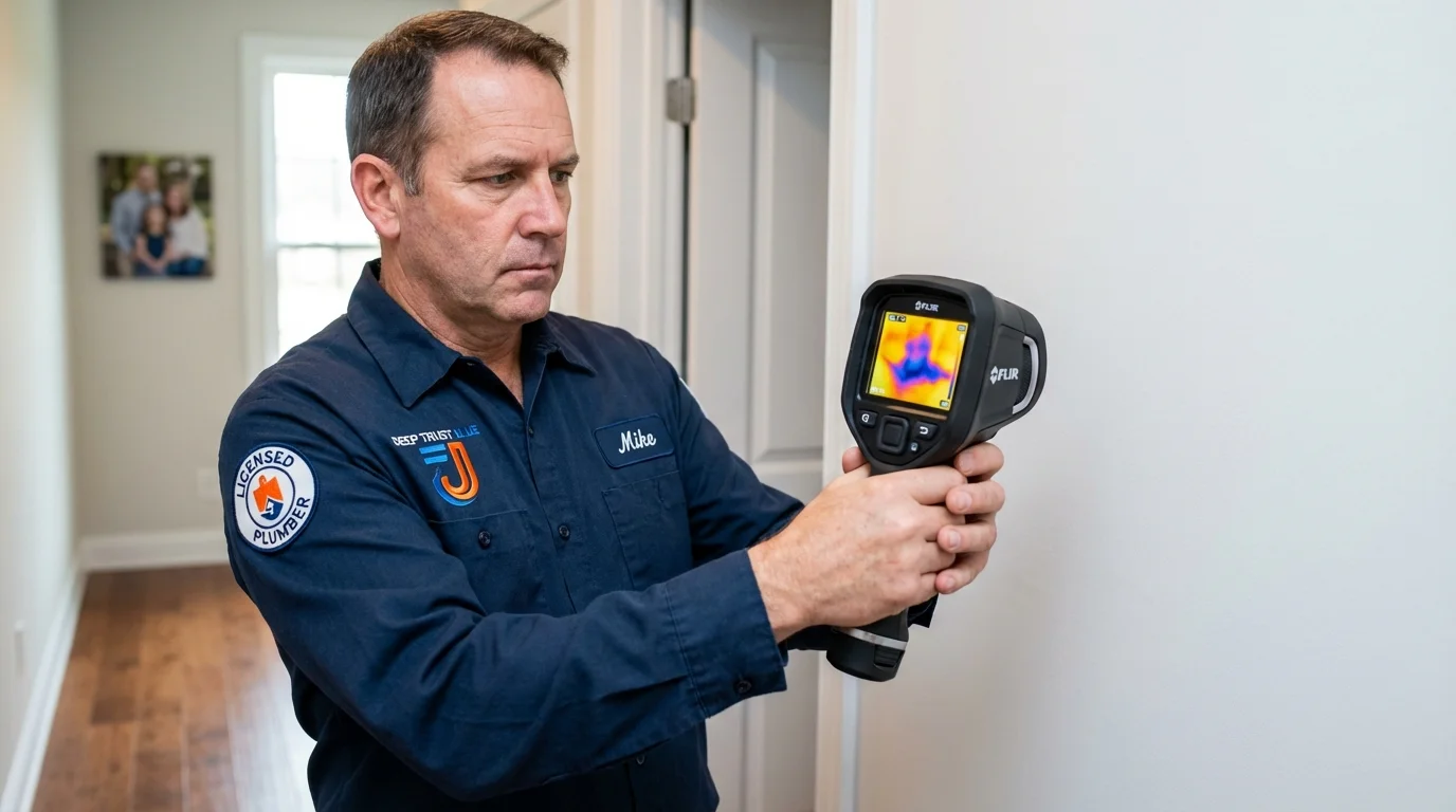 Thermal imaging leak detection by Johns Plumbing LLC in Lordsburg